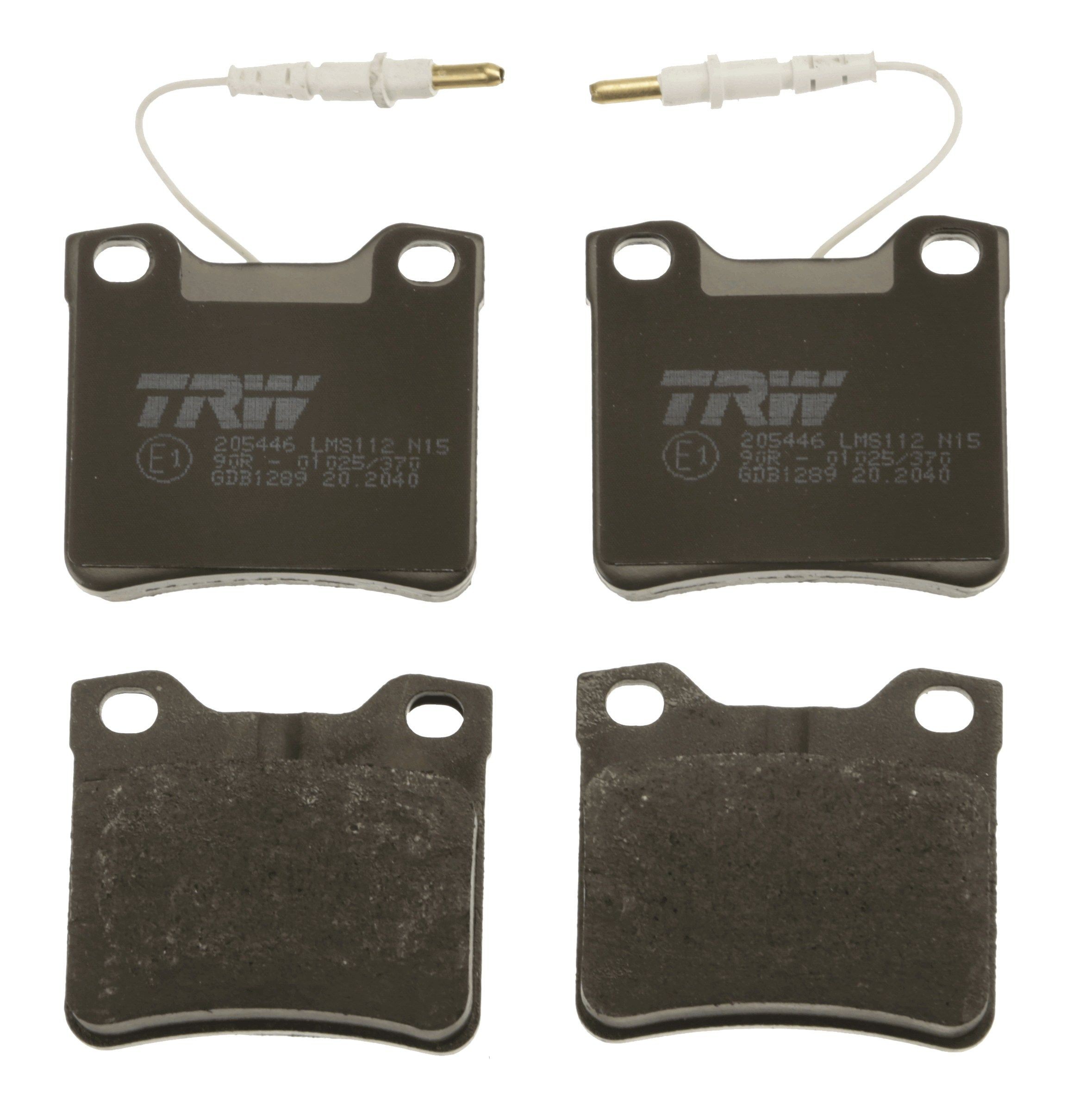 TRW GDB1289 Kit pastiglie freno Con contatto segnalazione usura