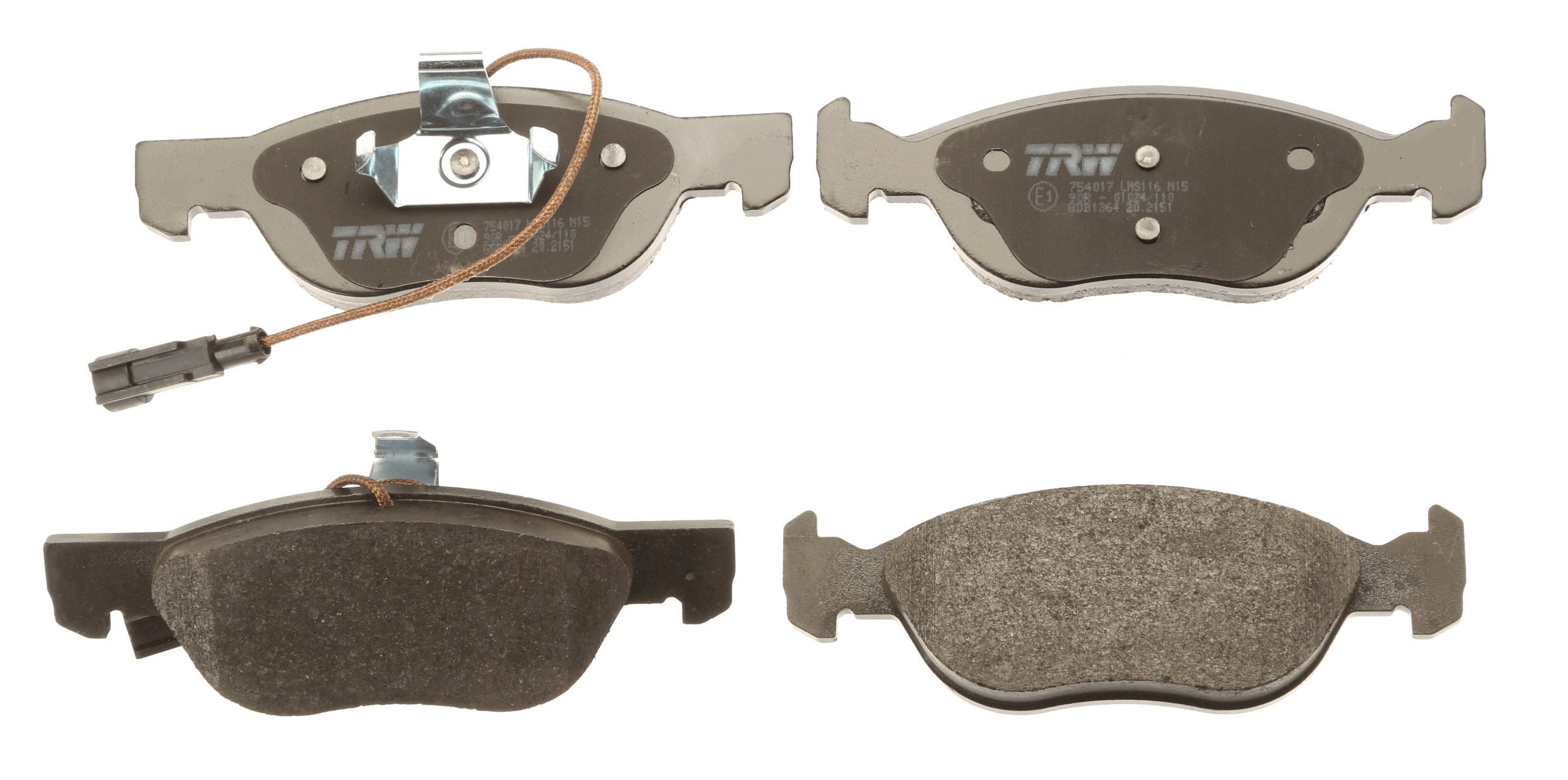 TRW GDB1364 Kit pastiglie freno Con contatto segnalazione usura