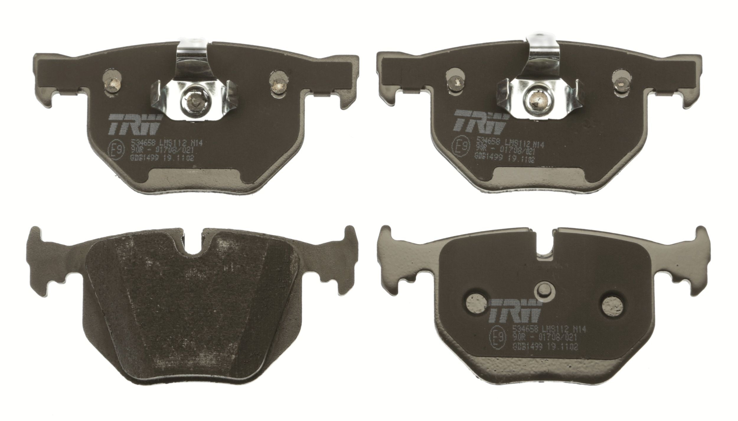 TRW GDB1499 Kit pastiglie freno predisposto per visualizzazione avviso usura