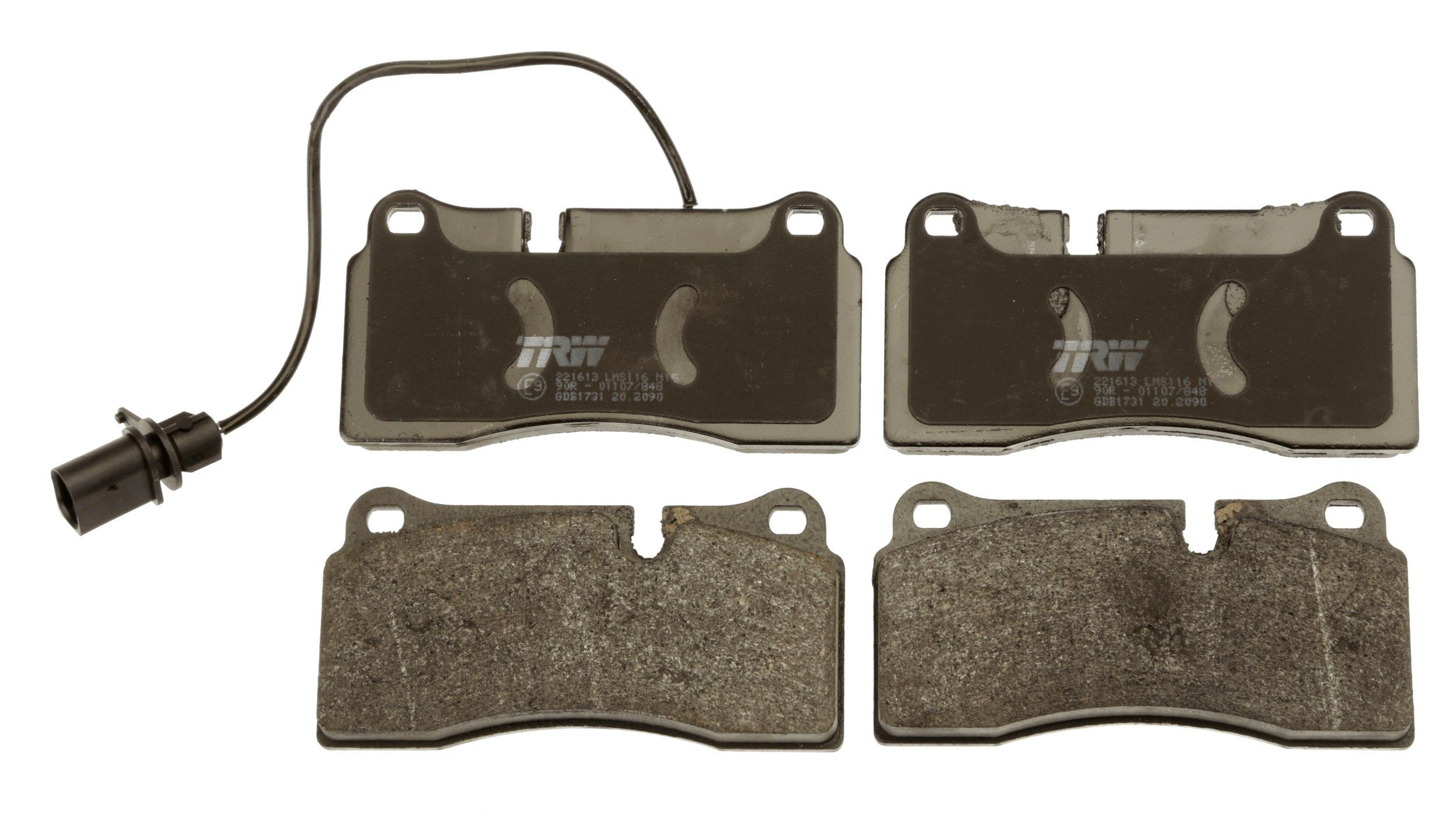 TRW GDB1731 Kit pastiglie freno Con contatto segnalazione usura
