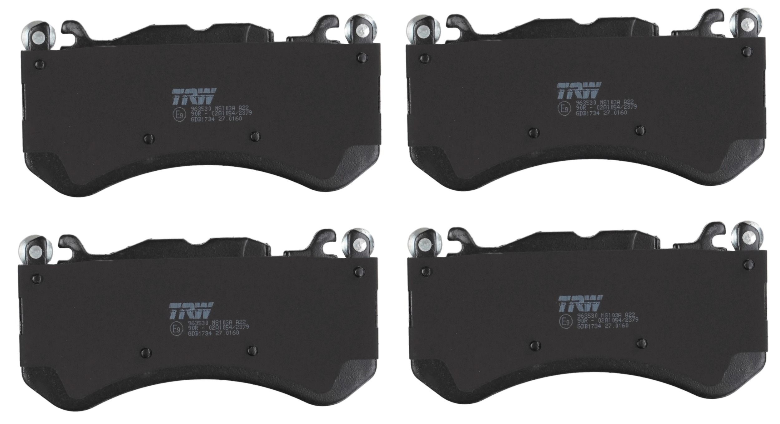 TRW GDB1734 Kit pastiglie freno predisposto per visualizzazione avviso usura