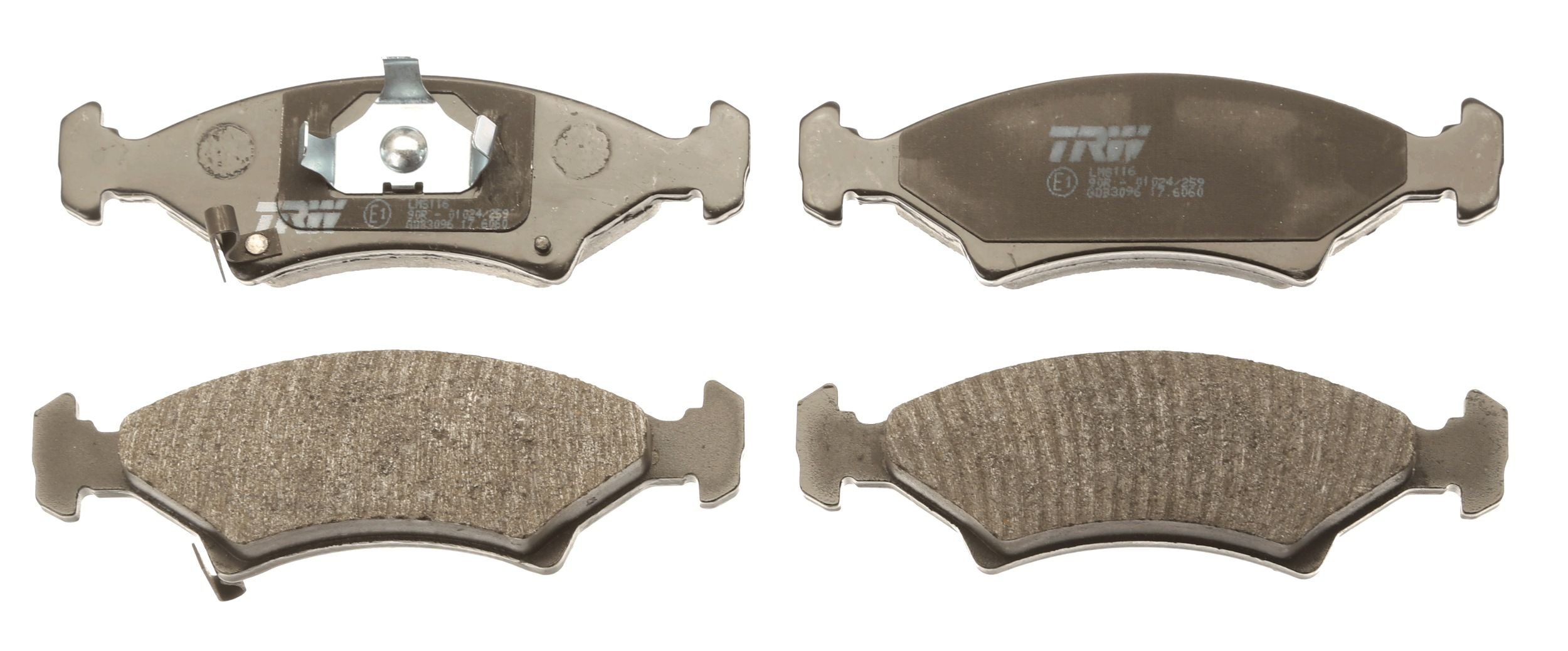 TRW GDB3096 Kit pastiglie freno con segnalatore acustico usura