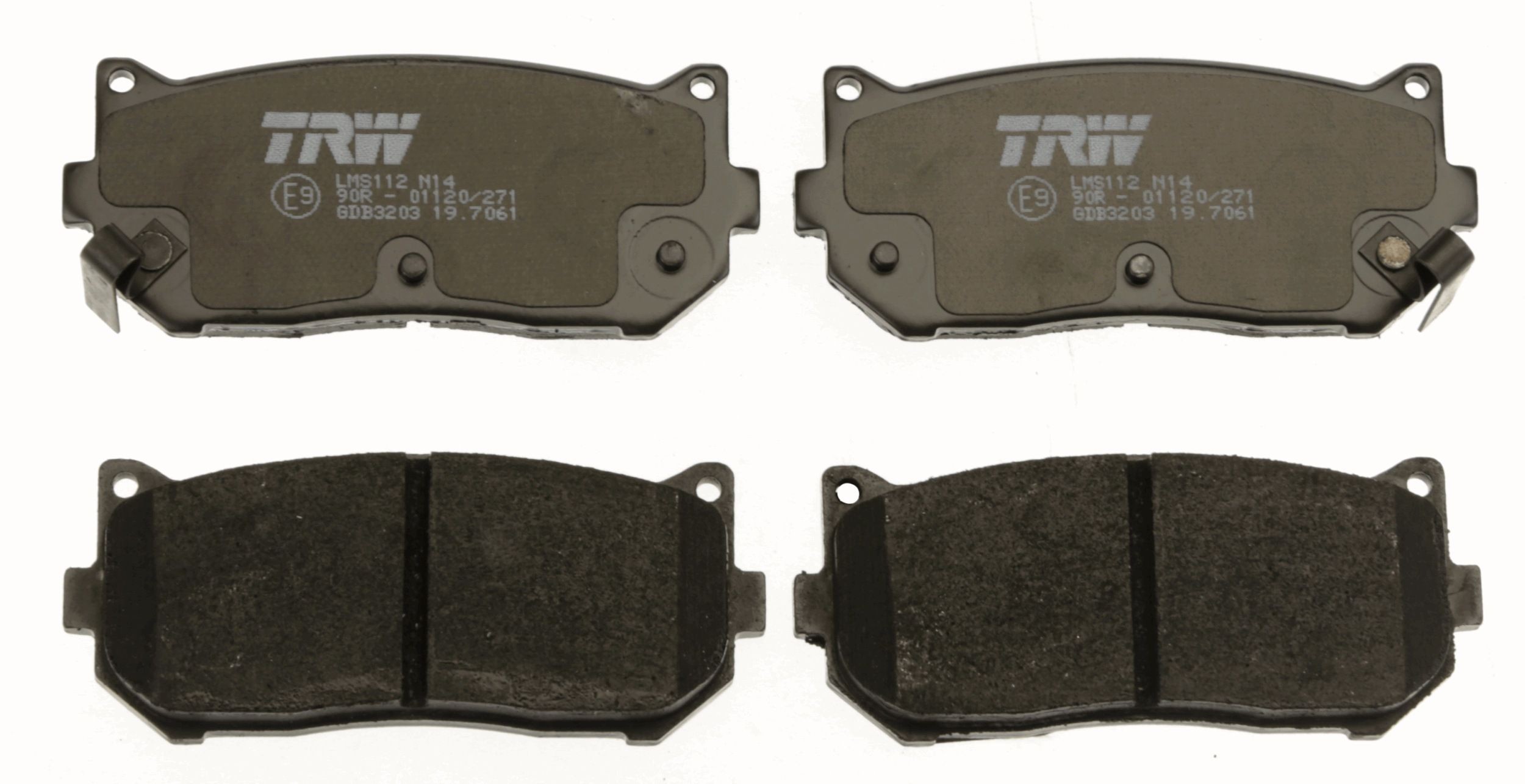 TRW GDB3203 Kit pastiglie freno con segnalatore acustico usura
