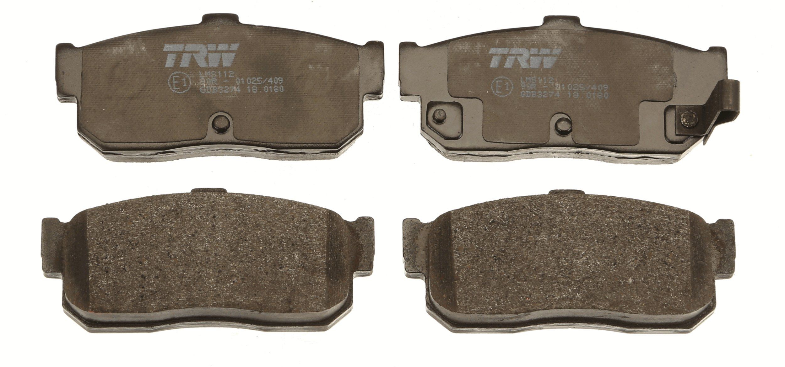 TRW GDB3274 Kit pastiglie freno con segnalatore acustico usura