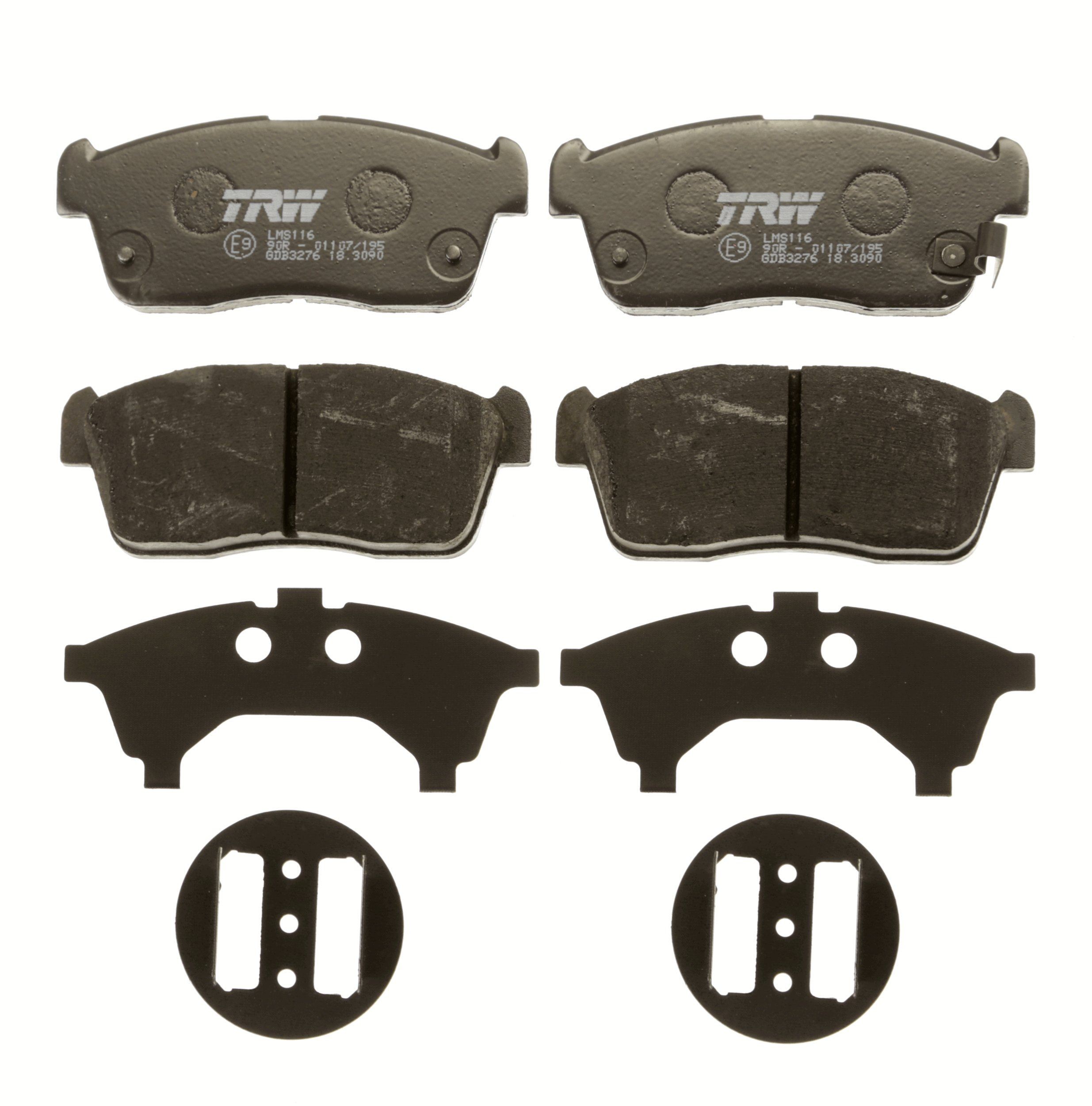 TRW GDB3276 Kit pastiglie freno con segnalatore acustico usura