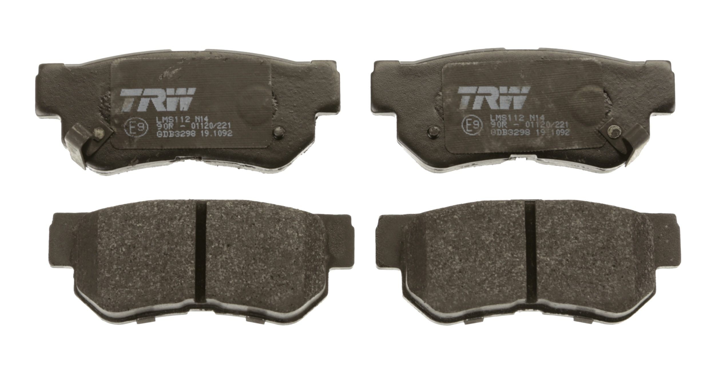 TRW GDB3298 Kit pastiglie freno con segnalatore acustico usura