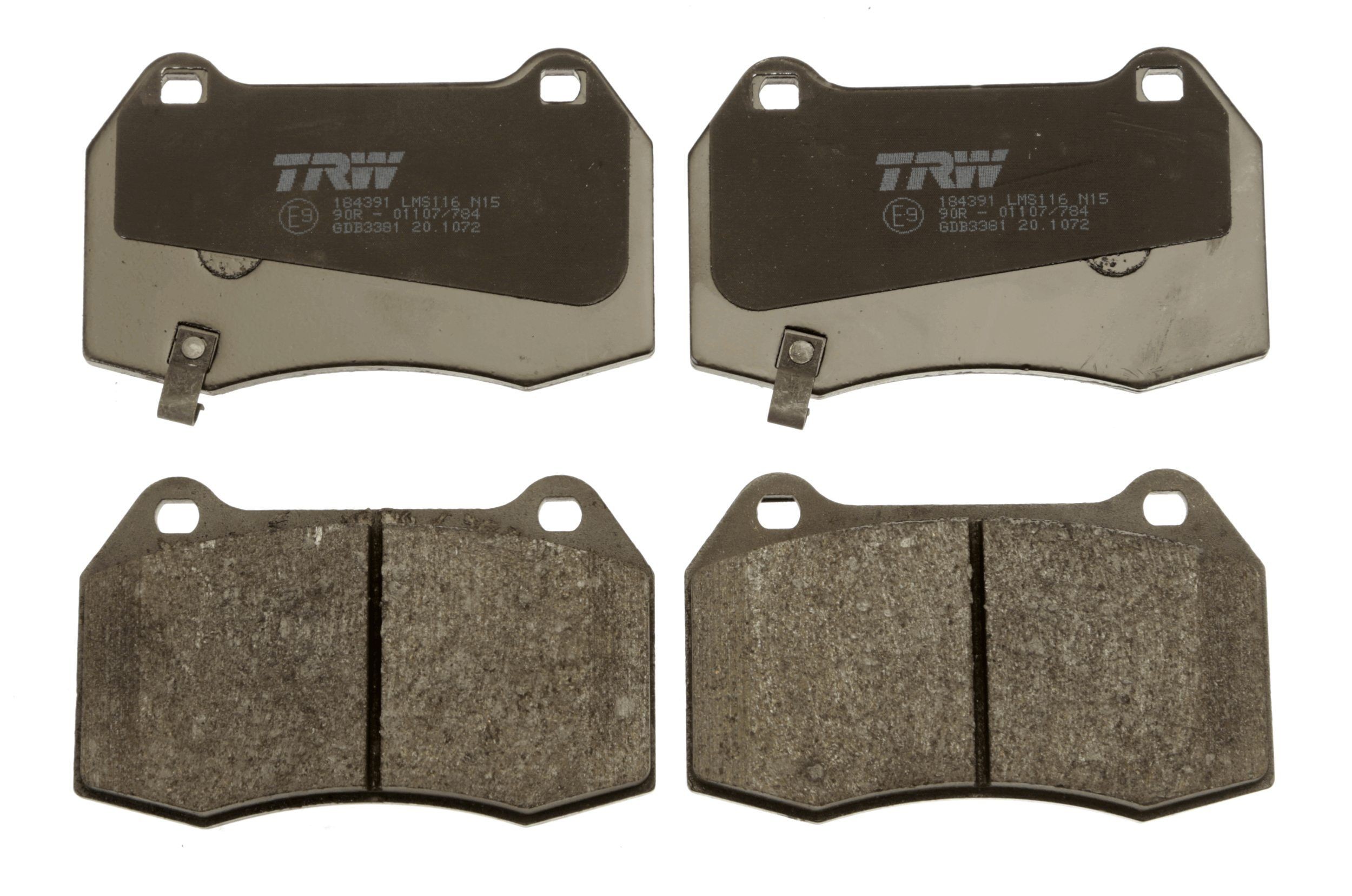 TRW GDB3381 Kit pastiglie freno con segnalatore acustico usura