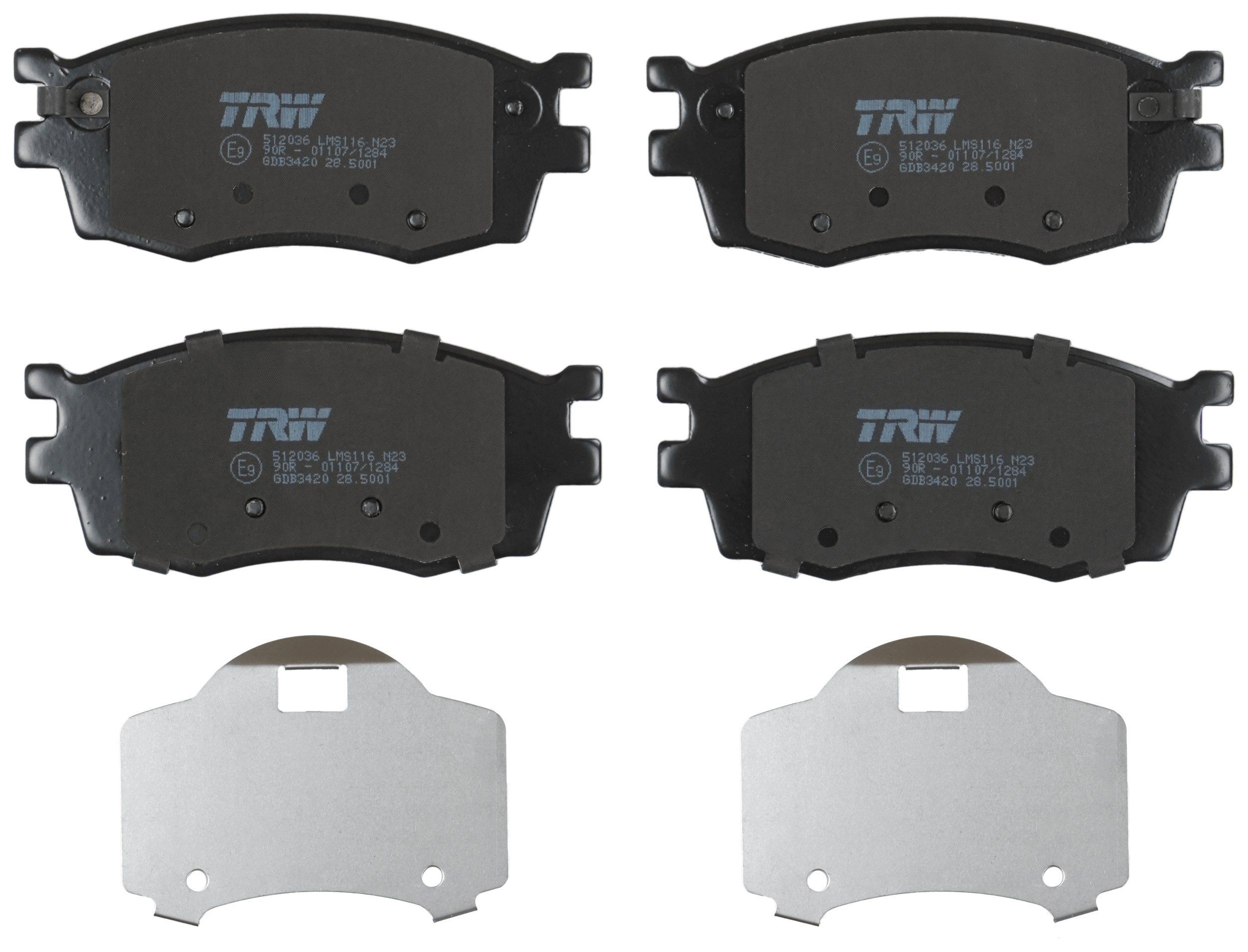 TRW GDB3420 Kit pastiglie freno con segnalatore acustico usura