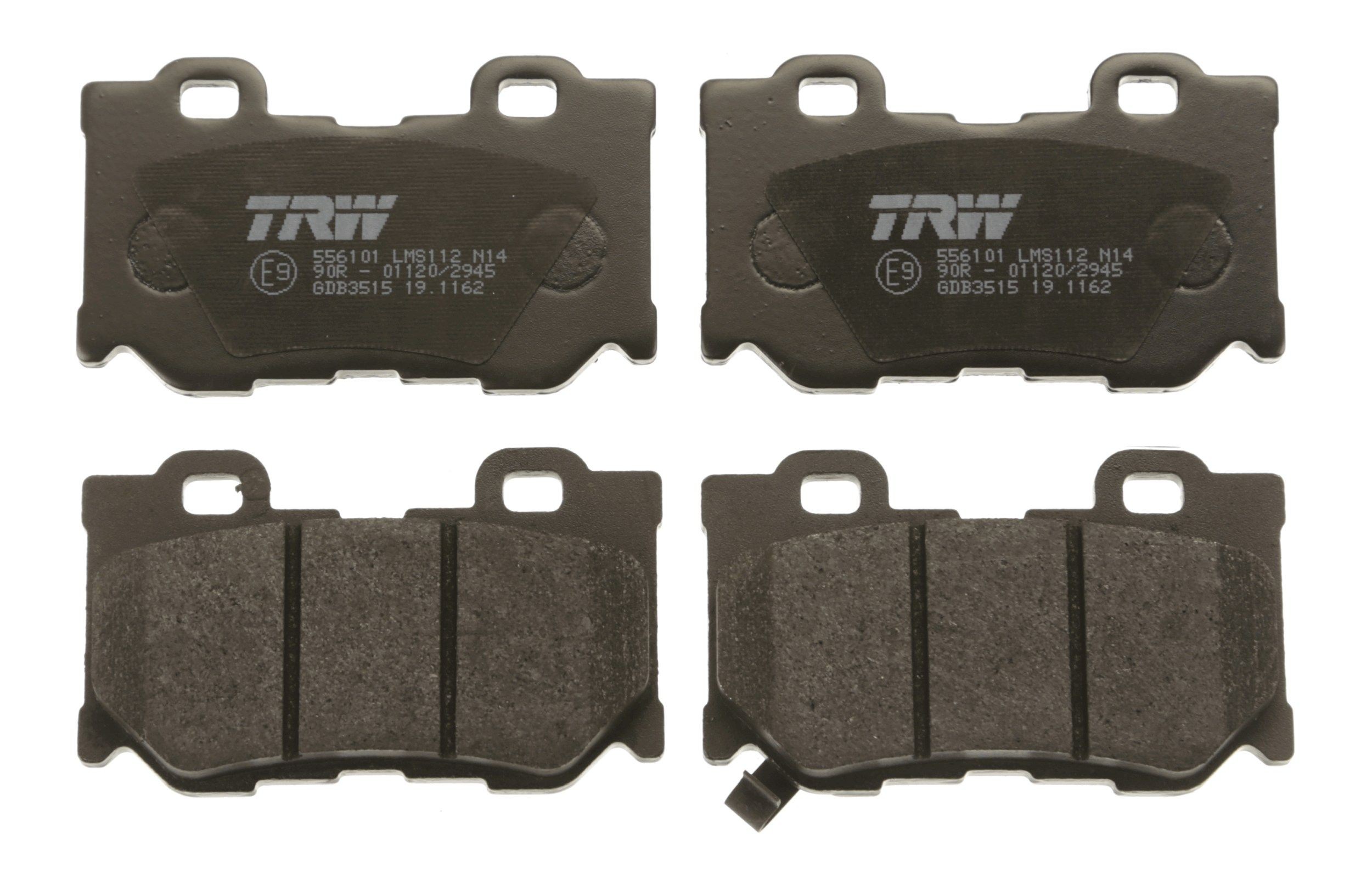 TRW GDB3515 Kit pastiglie freno con segnalatore acustico usura