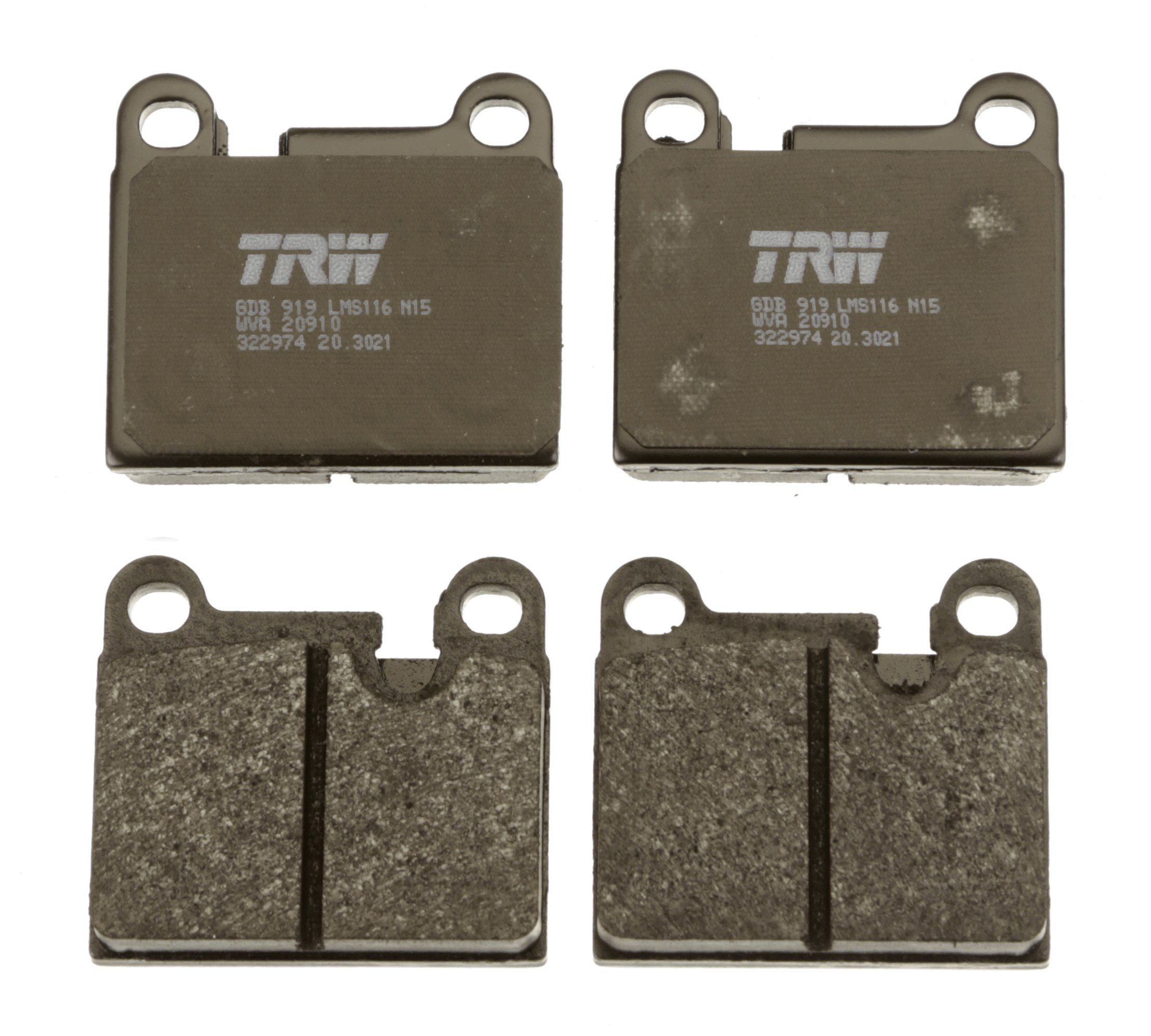 TRW GDB919 Kit pastiglie freno predisposto per visualizzazione avviso usura