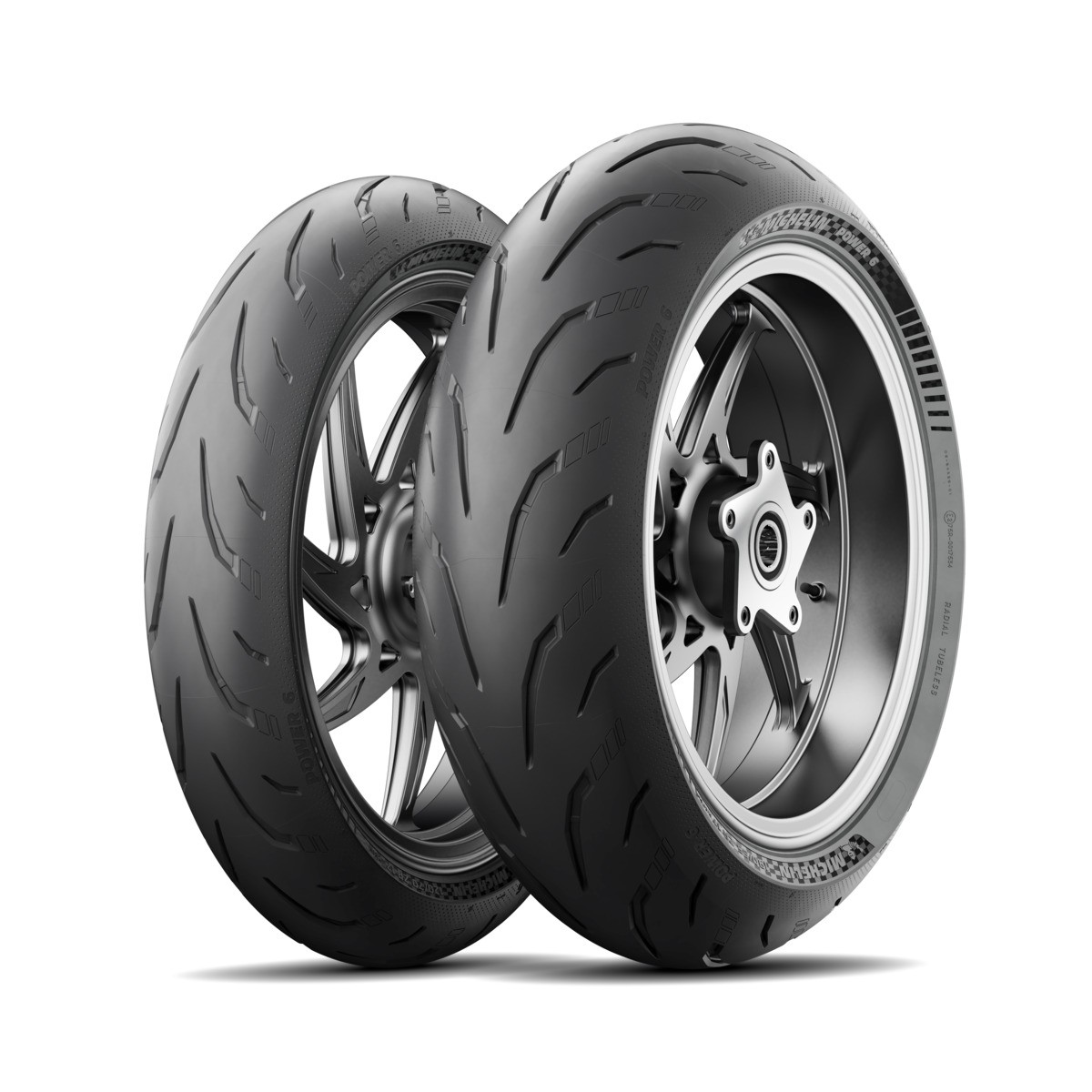 COPPIA GOMME MICHELIN 110/70-17 (54W) + 150/60-17 (66W) POWER 6 - Immagine 7