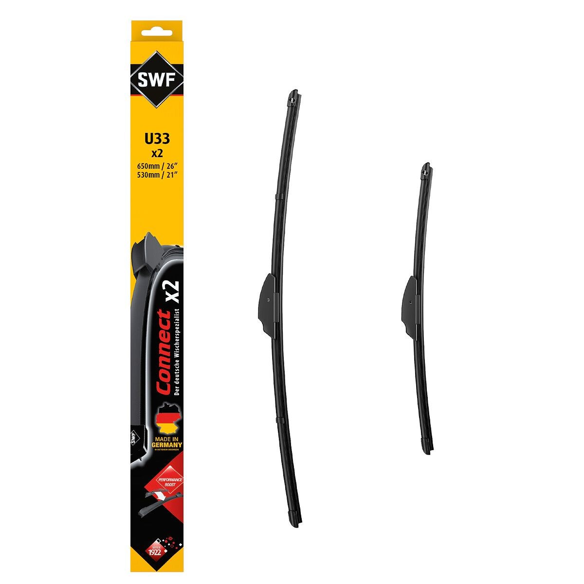SWF 507842 Wiper blade CONNECT MADE IN GERMANY Front, 530mm, with pre-mounted adaptor-image-22777256