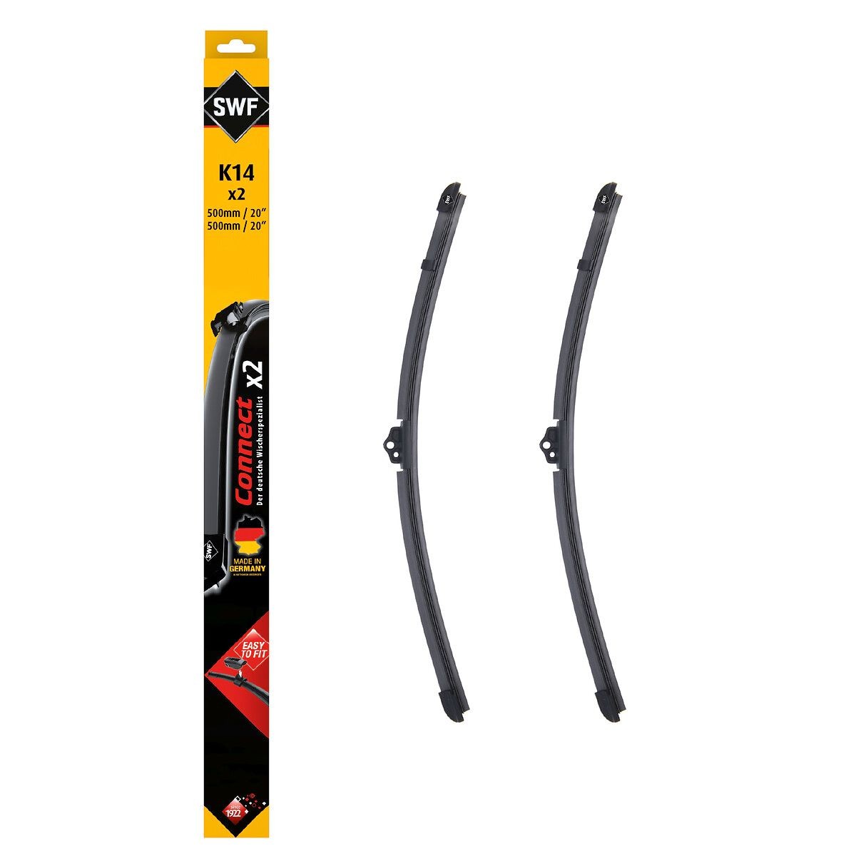 SWF 507863 Wiper blade CONNECT MADE IN GERMANY Front, 500mm, without pre-mounted adaptor-image-22777273