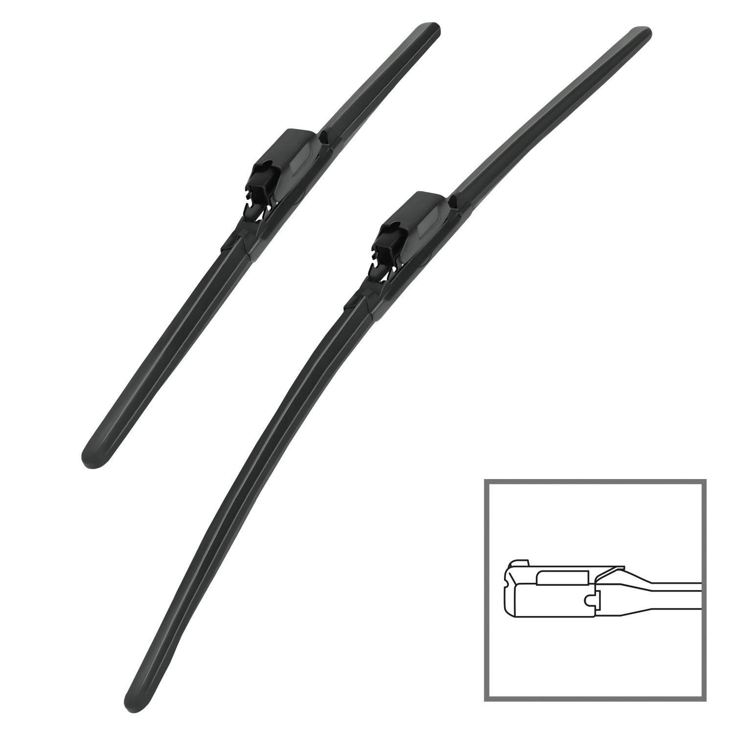 HEYNER 020190 Wiper blade SET HYBRID Front, 530mm, Hybrid Wiper Blade-image-22884880