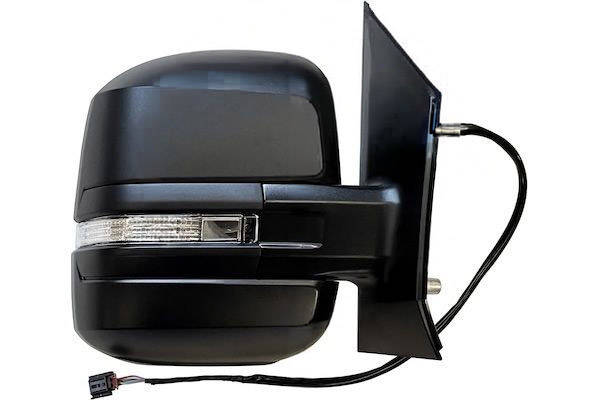 Rétroviseur extérieur Max MVW410-R droit noir mat chauffant, convexe, pour ajustage électrique des rétroviseurs MAN: TGE Camionnette