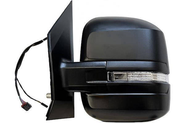 MAX MVW411-L Specchietti retrovisori Sx, ribaltabile/ripiegabile elettricamente, nero opaco