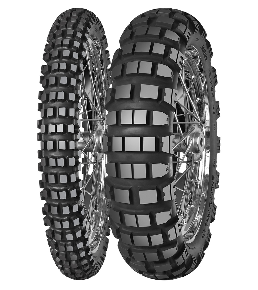 COPPIA GOMME MITAS 120/70-19 60T + 120/90-18 65T ENDURO TRAIL XT + M+S - Immagine 13