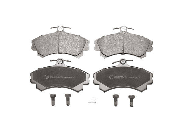 LPR 05P1221 Kit pastiglie freno con segnalatore acustico usura, con bulloni/viti
