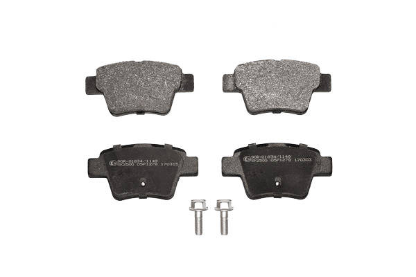 LPR 05P1278 Kit pastiglie freno non predisposto per visualizzazione avviso usura