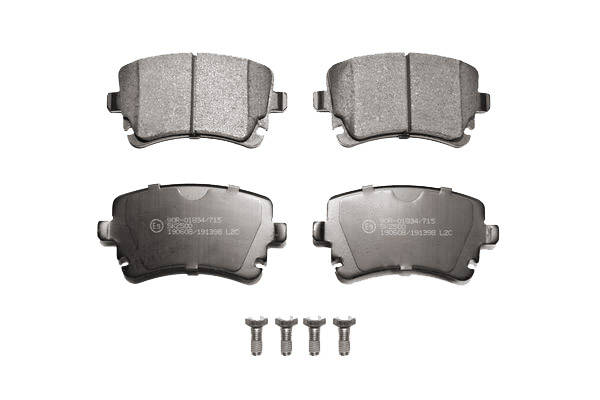 LPR 05P1398 Kit pastiglie freno non predisposto per visualizzazione avviso usura, con bulloni/viti