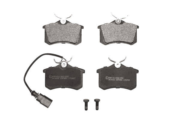 LPR 05P980 Kit pastiglie freno con bulloni/viti