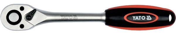 YATO YT-03243 Reversible Ratchet Number of teeth (ratchet mechanism): 90, Square Drive Tang Size: 12.5 (1/2")mm (inch), Length: 210mm, Chrome Vanadium Steel-image-24445252