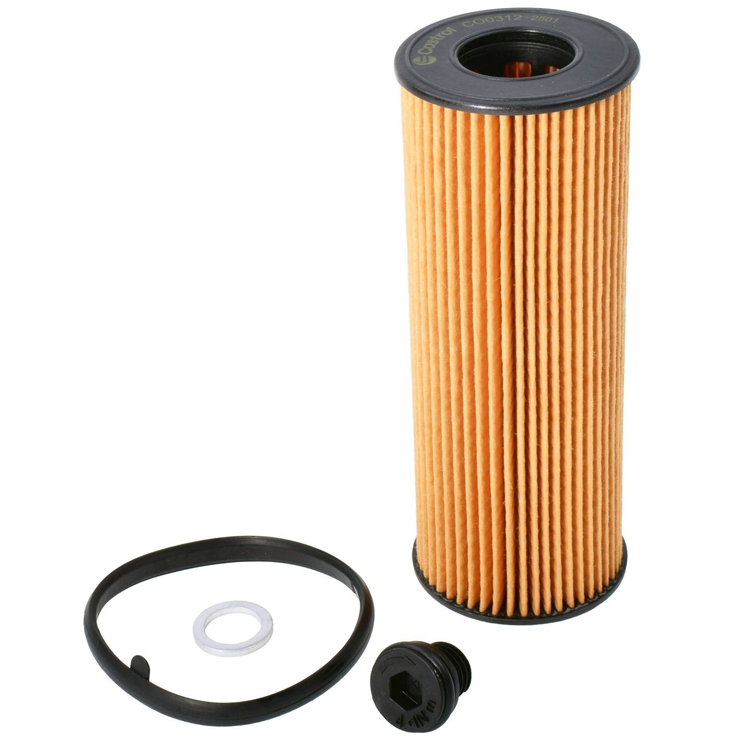 Castrol filters CO0312 Oil filter Filter Insert, with fastening/mounting material-image-24840436