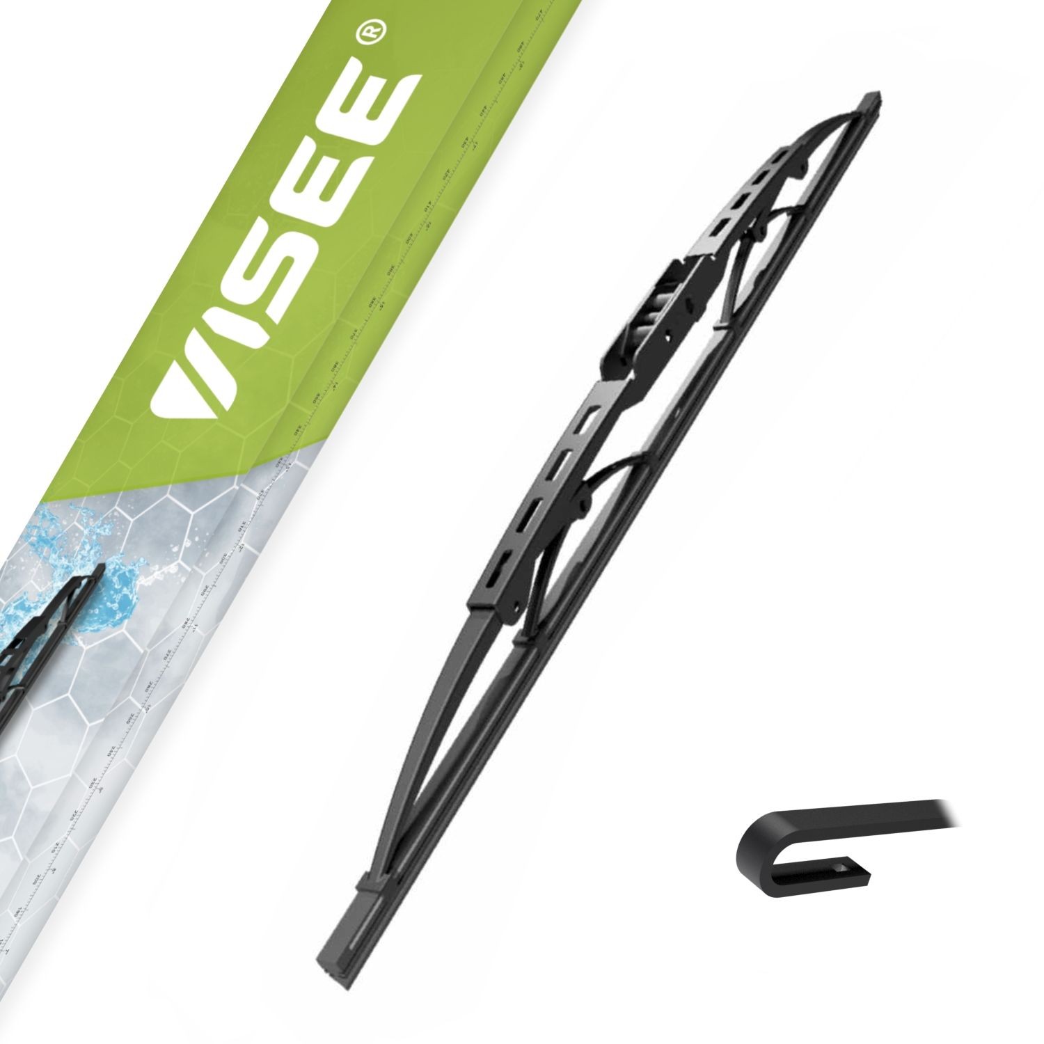 VISEE ECU 400/16 Wiper blade ECONO 400mm, Bracket wiper blade, Hook fixing-image-25273572