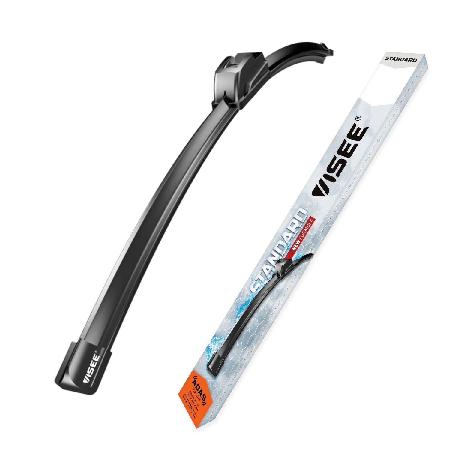 VISEE STU 480/19 Wiper blade STANDARD 480mm, Flat wiper blade, Hook fixing-image-25274032