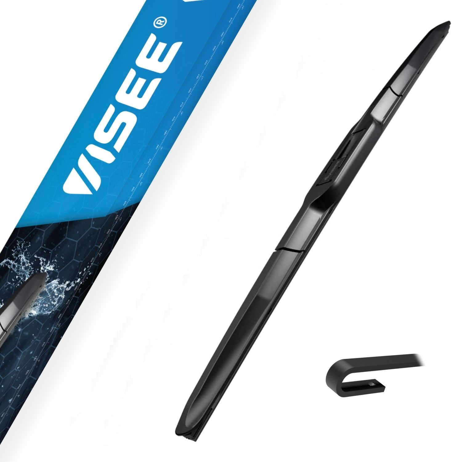 VISEE SYU 480/19 Wiper blade SYNERGY 480mm, Hybrid Wiper Blade, Hook fixing-image-25274045