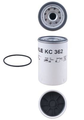MAHLE KC 362D Fuel Filter Spin-on Filter-image-2679292