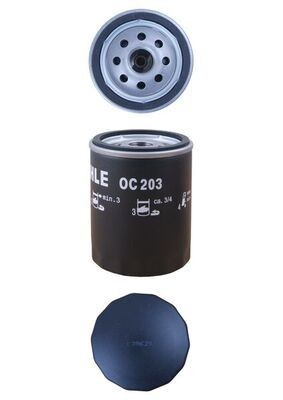 MAHLE OC 203 Oil filter Spin-on Filter, with one anti-return valve-image-2680913