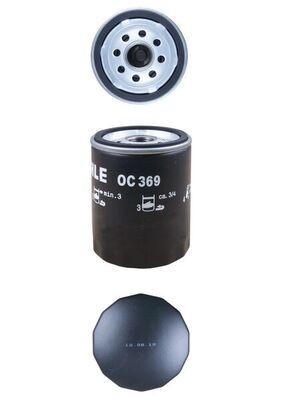 MAHLE OC 369 Oil filter Spin-on Filter-image-2680992