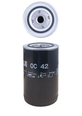 MAHLE OC 42 Oil filter Spin-on Filter, with two anti-return valves-image-2681001