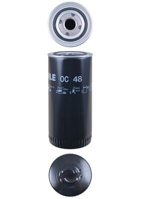 MAHLE OC 48 Oil filter Spin-on Filter, with one anti-return valve-image-2681023