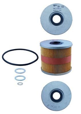 MAHLE OX 122D Oil filter Filter Insert, with gaskets/seals-image-2681174