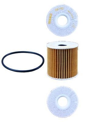 MAHLE OX 192D Oil filter Filter Insert, with gasket/seal-image-2681229