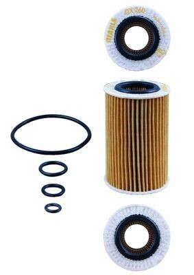 MAHLE OX 260D Oil filter Filter Insert, with gaskets/seals-image-2681240