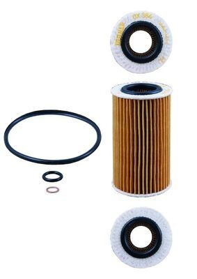 MAHLE OX 384D Oil filter Filter Insert, with gaskets/seals-image-2681270