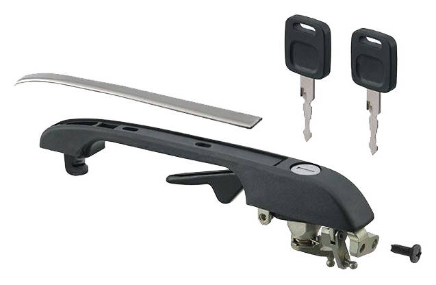 TOPRAN 103 708 Door Handle outer, with lock barrel, with screw-image-2723524