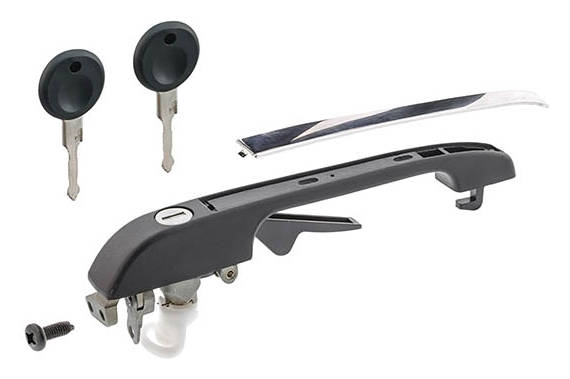 TOPRAN 104 175 Door Handle outer, with lock barrel-image-2723709