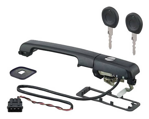 TOPRAN 108 666 Door Handle Left Front, with lock barrel, with gaskets/seals-image-2724534