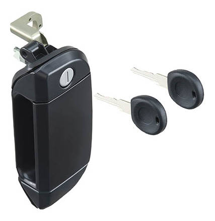 TOPRAN 109 913 Door Handle Right Front, with lock barrel, black-image-2725121