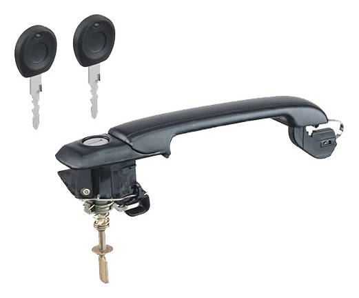 TOPRAN 112 303 Door Handle Right Front, with lock barrel-image-2726414