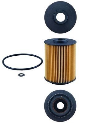 MAHLE OX 356D Oil filter Filter Insert, with gasket/seal-image-323452