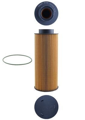 MAHLE OX 376D Oil filter Filter Insert, with gasket/seal-image-323457