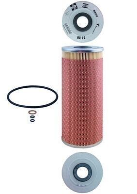 MAHLE OX 72D Oil filter Filter Insert, with gaskets/seals-image-323527
