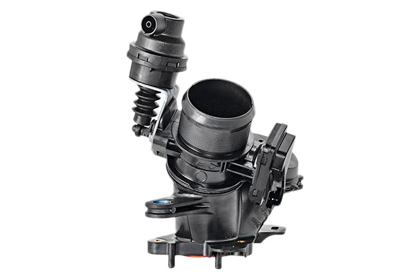 Side view of VALEO 700443 Throttle without gaskets/seals, ORIGINAL PART