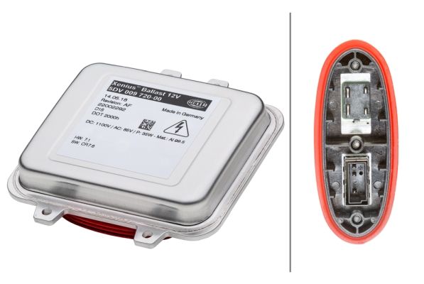 Side view of HELLA 5DV 009 720-001 Ballast, gas discharge lamp Control Unit/Software must NOT be trained/updated