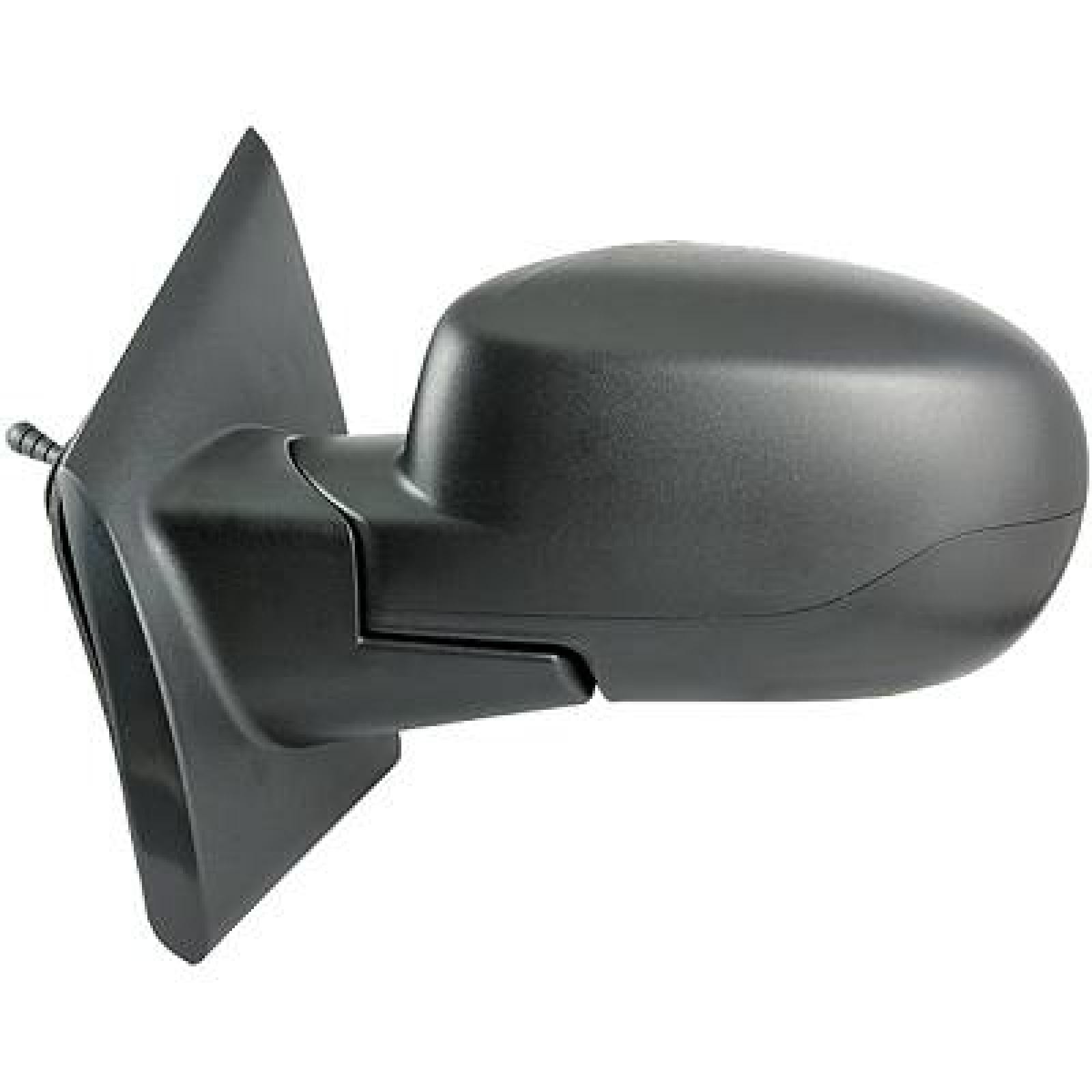 DIEDERICHS 4481125 Specchietti retrovisori Sx, nero, Regolazione:comando cavo flessibile, zigrinato